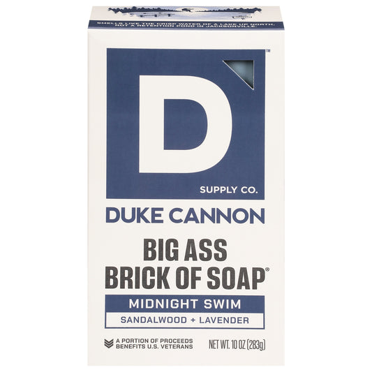 Duke Cannon Big Brick of Bar Soap Midnight Swim - Sandalwood & Lavendar