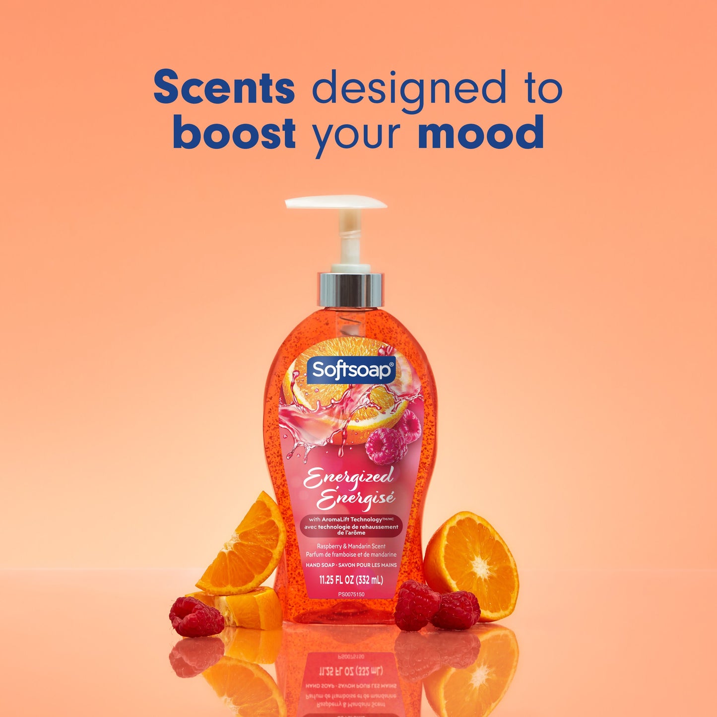 Softsoap Energized Liquid Hand Soap - Raspberry & Mandarin