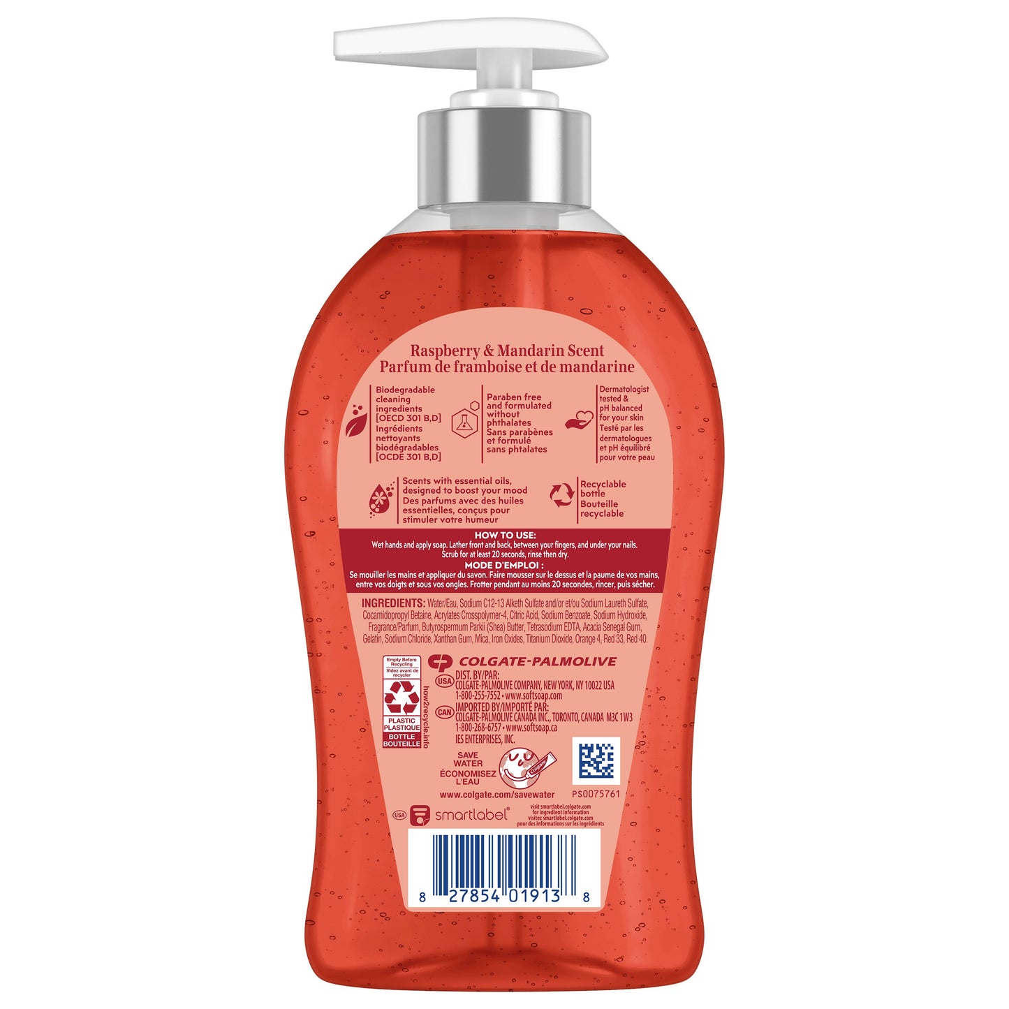 Softsoap Energized Liquid Hand Soap - Raspberry & Mandarin