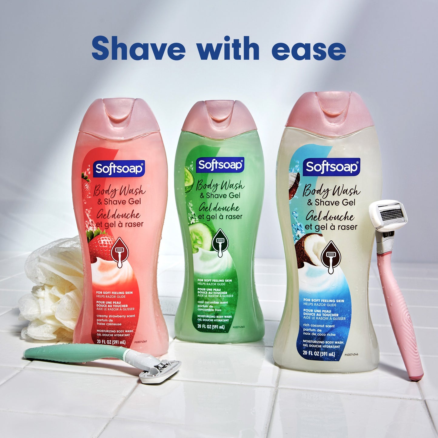 Softsoap 2-in-1 Body Wash & Shave Gel - Cool Cucumber