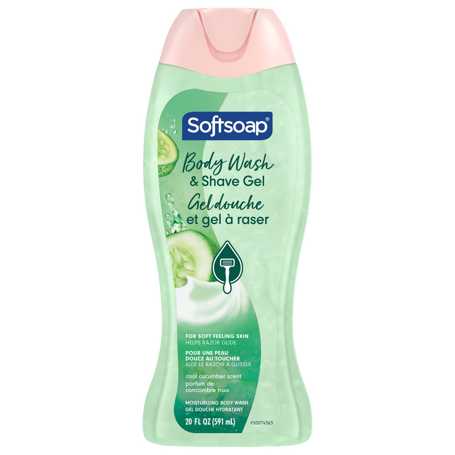 Softsoap 2-in-1 Body Wash & Shave Gel - Cool Cucumber