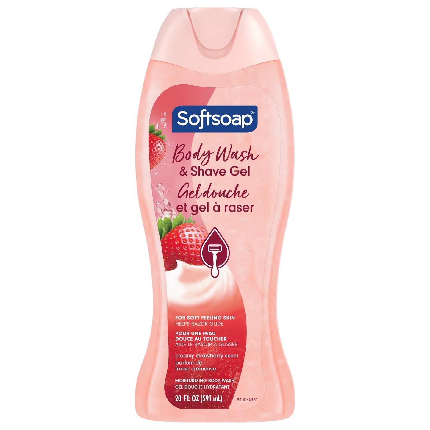 Softsoap 2-in-1 Body Wash & Shave Gel - Creamy Strawberry