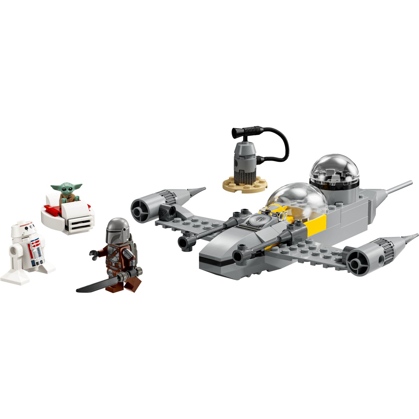 LEGO Star Wars The Mandalorian Mando and Grogu's N-1 Starfighter Set