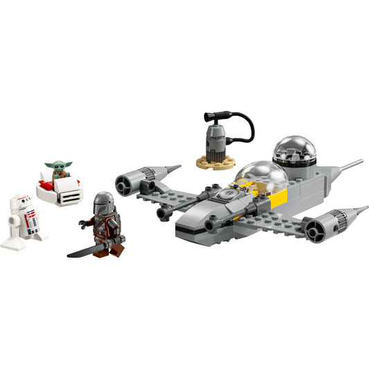 LEGO Star Wars The Mandalorian Mando and Grogu's N-1 Starfighter Set