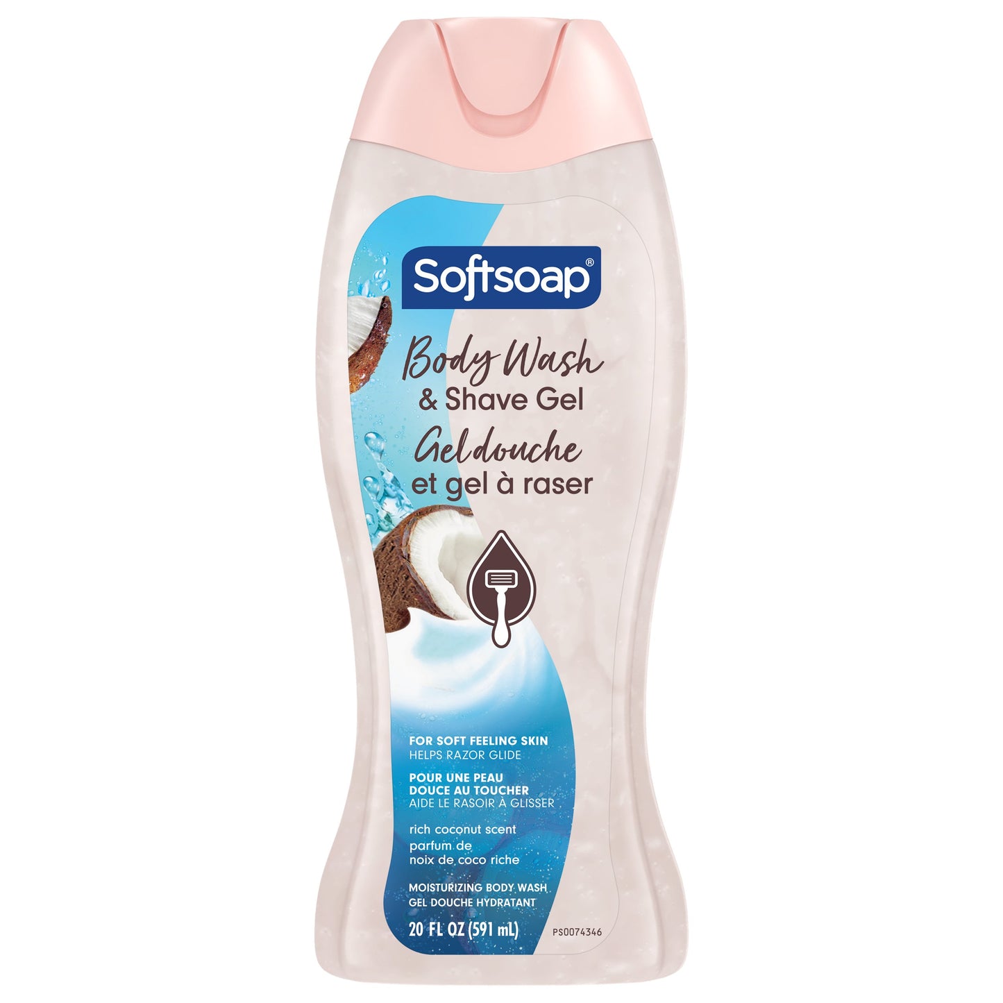 Softsoap 2-in-1 Body Wash & Shave Gel - Rich Coconut