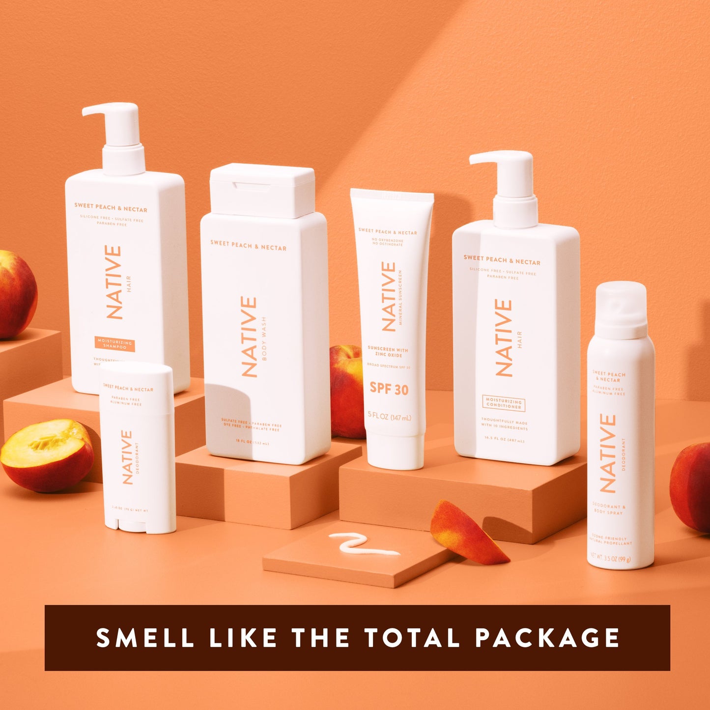 Native Travel Size Body Wash - Peach & Nectar