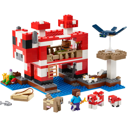 LEGO Minecraft The Mooshroom House Set