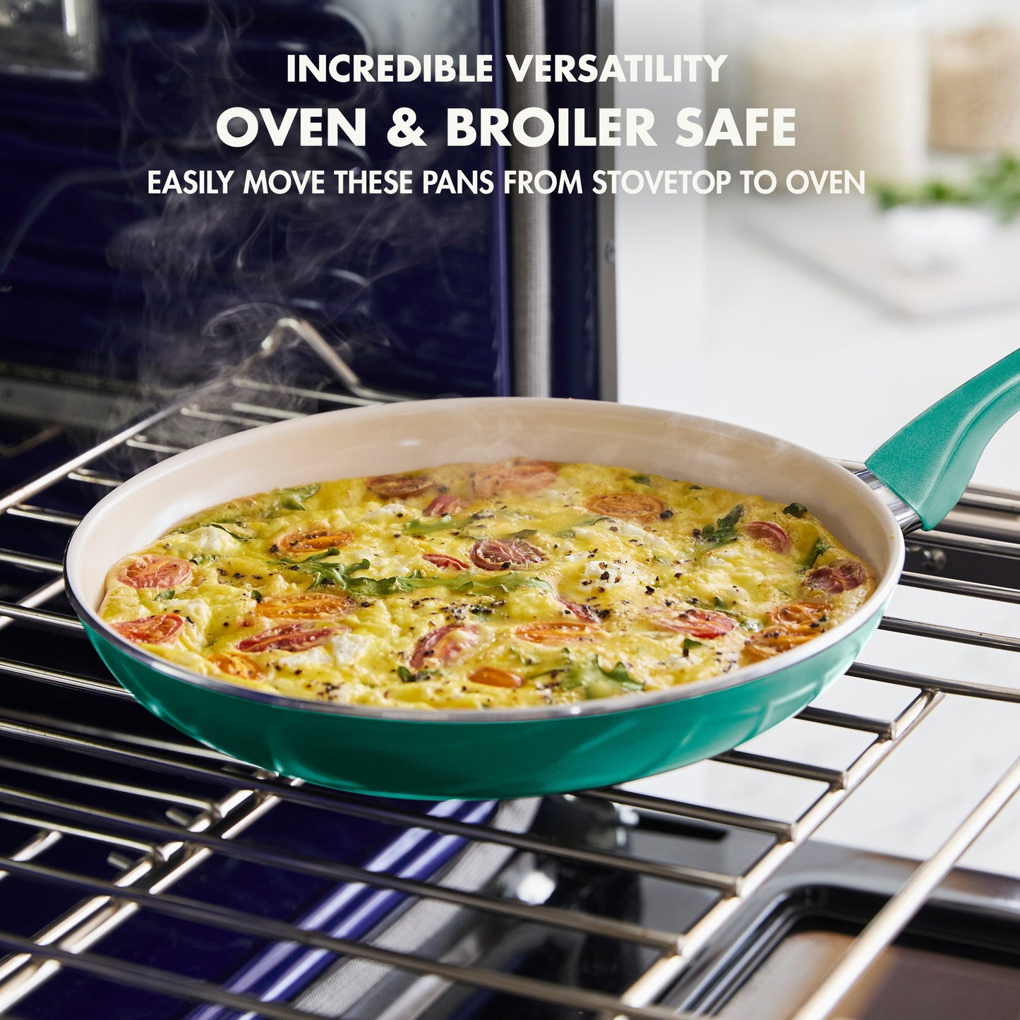 GreenPan Rio 8'' Frying Pan With Spatula - Turquoise
