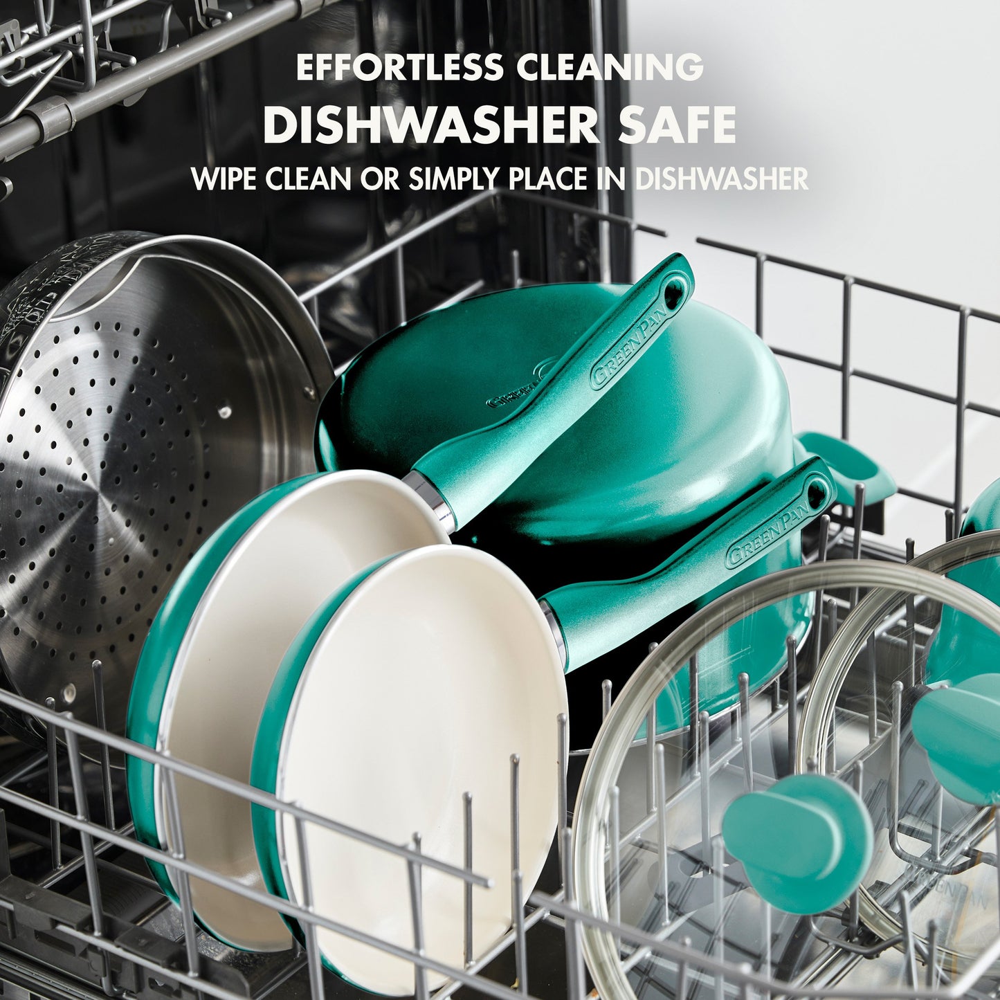 GreenPan Rio 8'' Frying Pan With Spatula - Turquoise