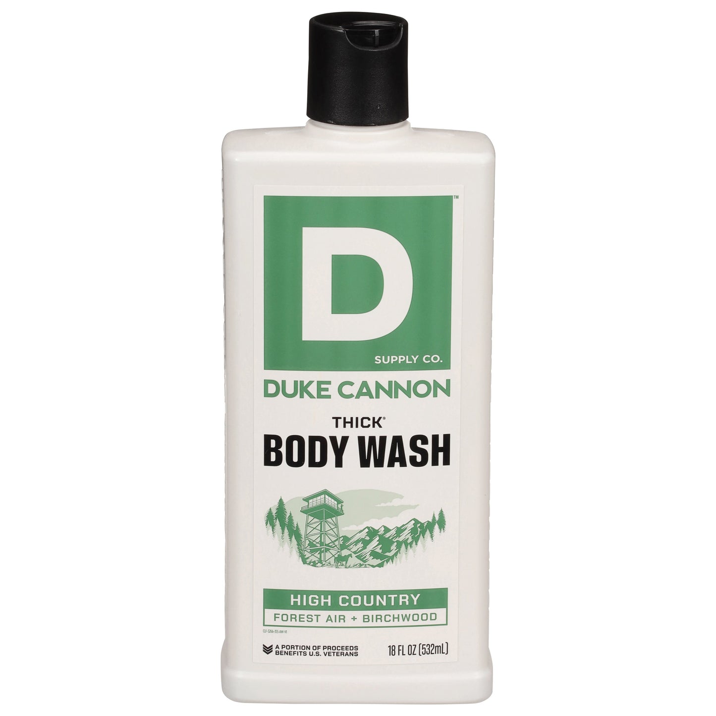 Duke Cannon Thick Body Wash High Country - Forest Air & Birchwood
