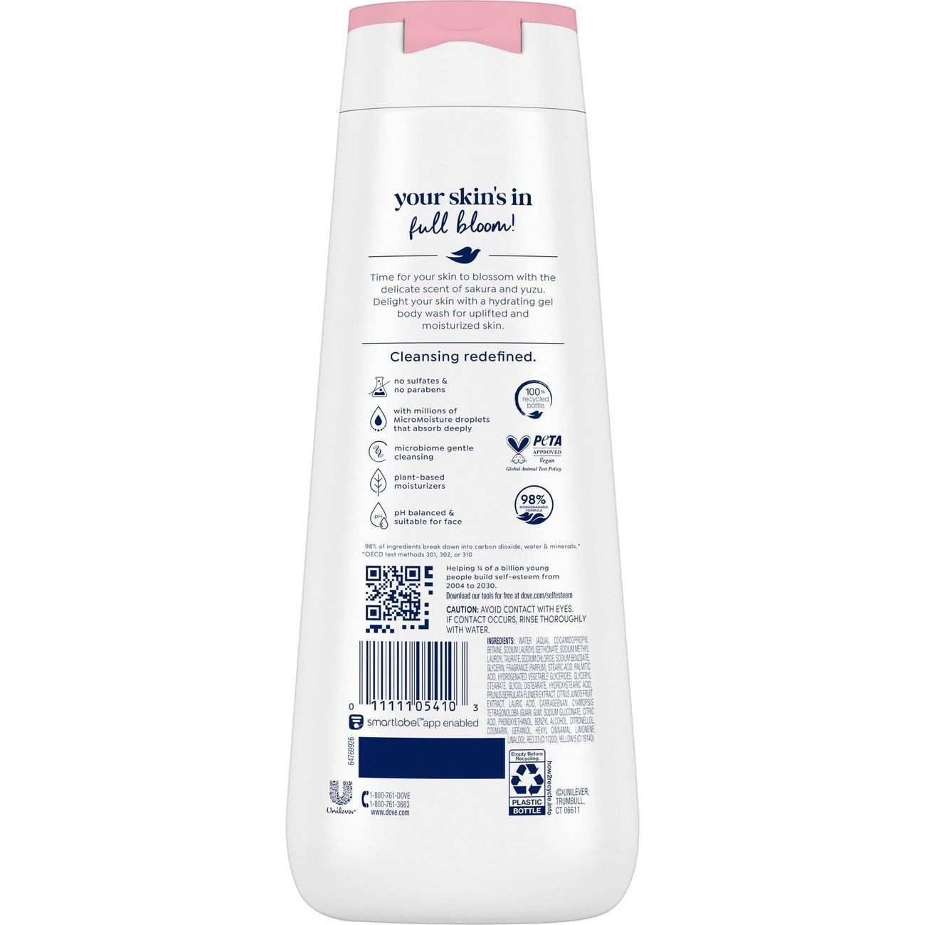 Dove Uplift Body Wash - Sakura Blossom And Yuzu