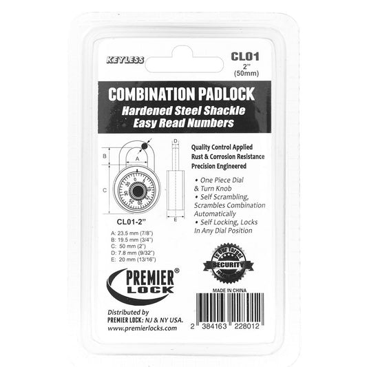 Premier Lock CL01 Combination Padlock