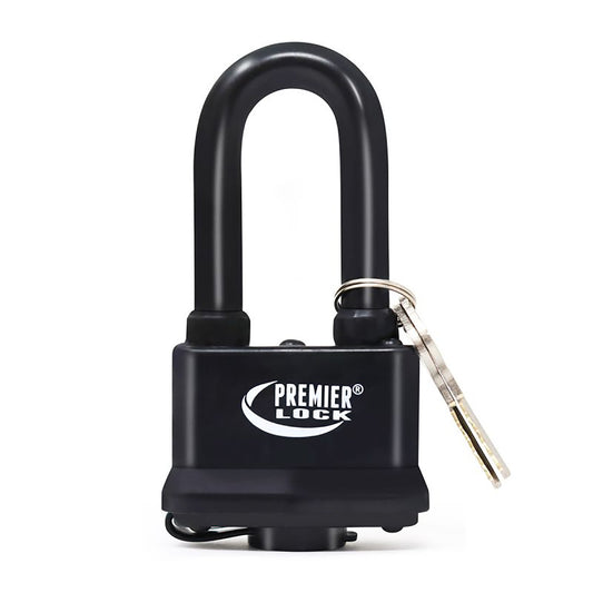 Premier Lock LAP04LJ Weather Resistant Steel Padlock - Black