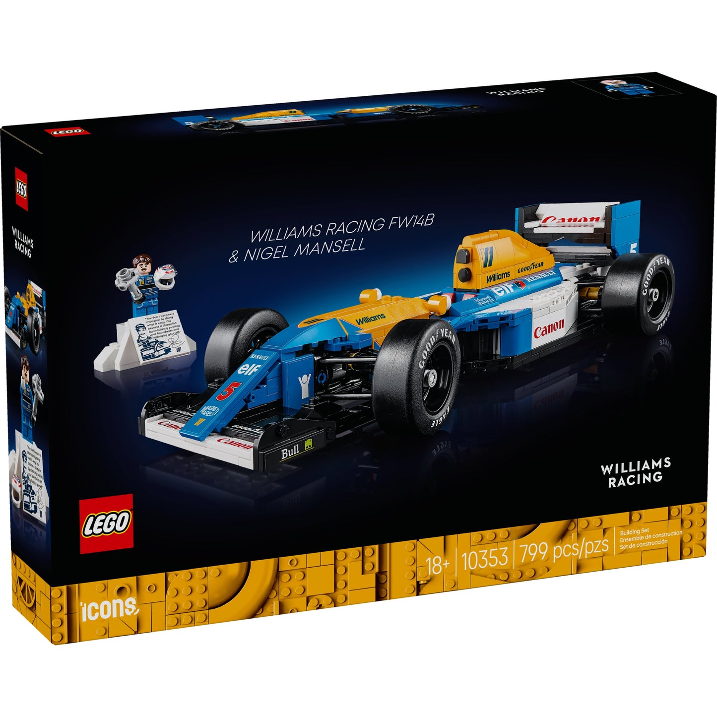 LEGO Williams Racing FW14B & Nigel Mansell Set