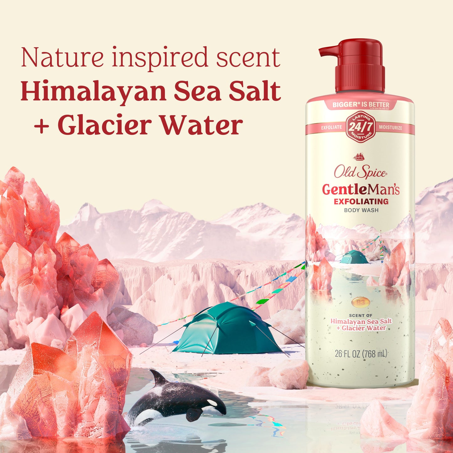 Old Spice Gentleman's Exfoliating Body Wash - Himalayan Salt & Glacier Water