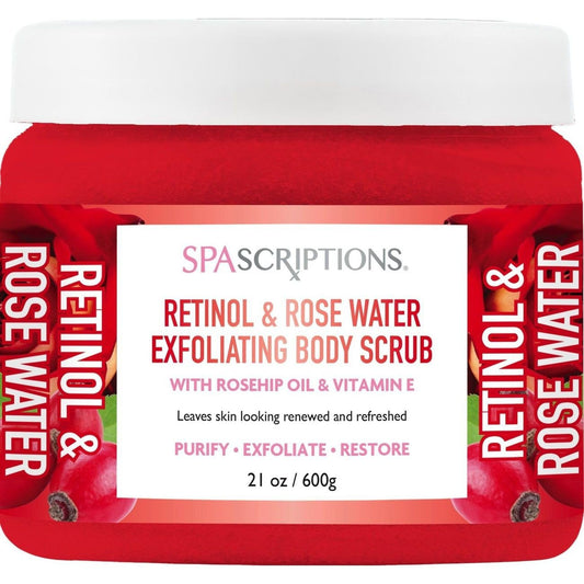 SpaScriptions Exfoliating Body Scrub - Retinol & Rose Water