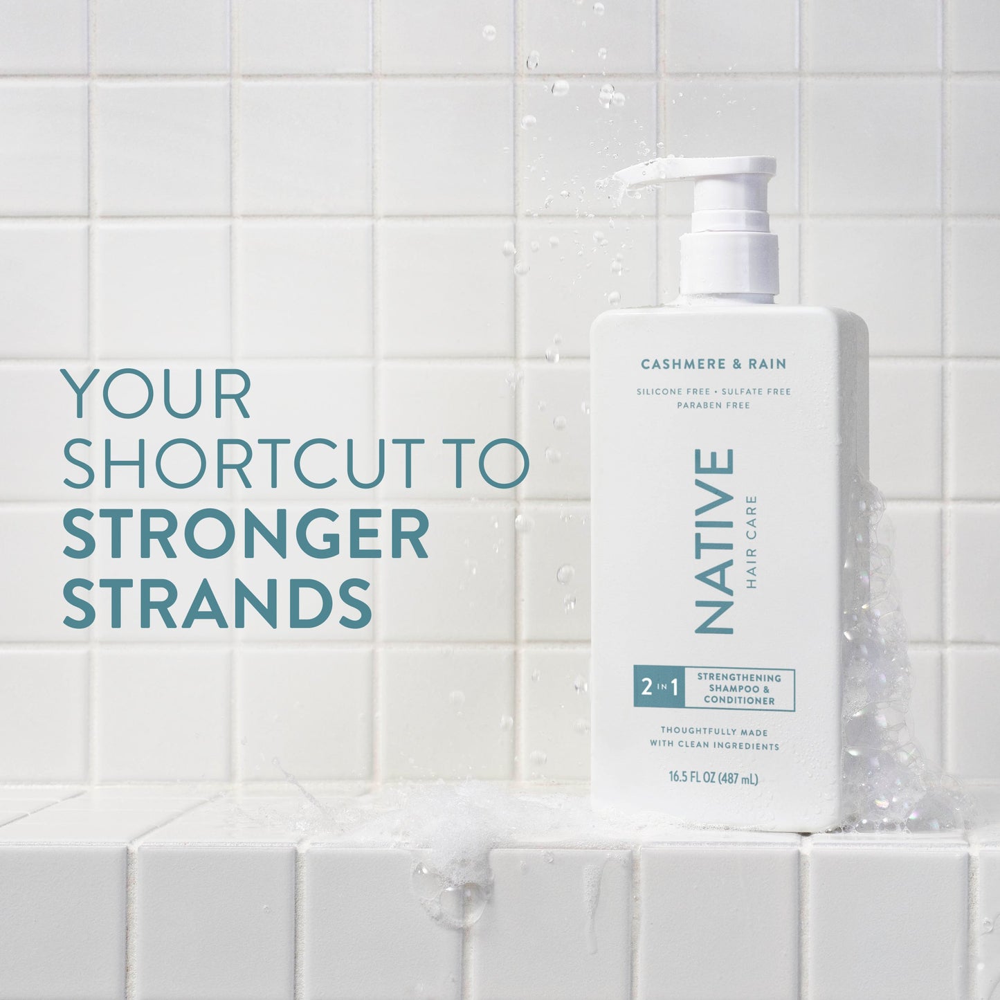 Native 2 In 1 Strengthening Shampoo & Conditioner -  Cashmere & Rain