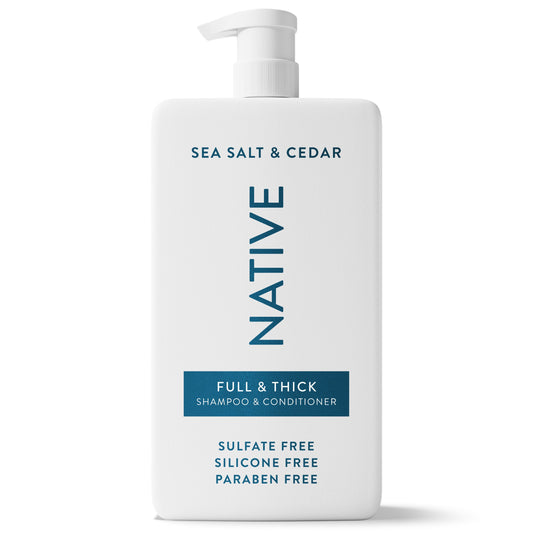 Native 2 In 1 Full & Thick Shampoo & Conditioner - Sea Salt & Cedar