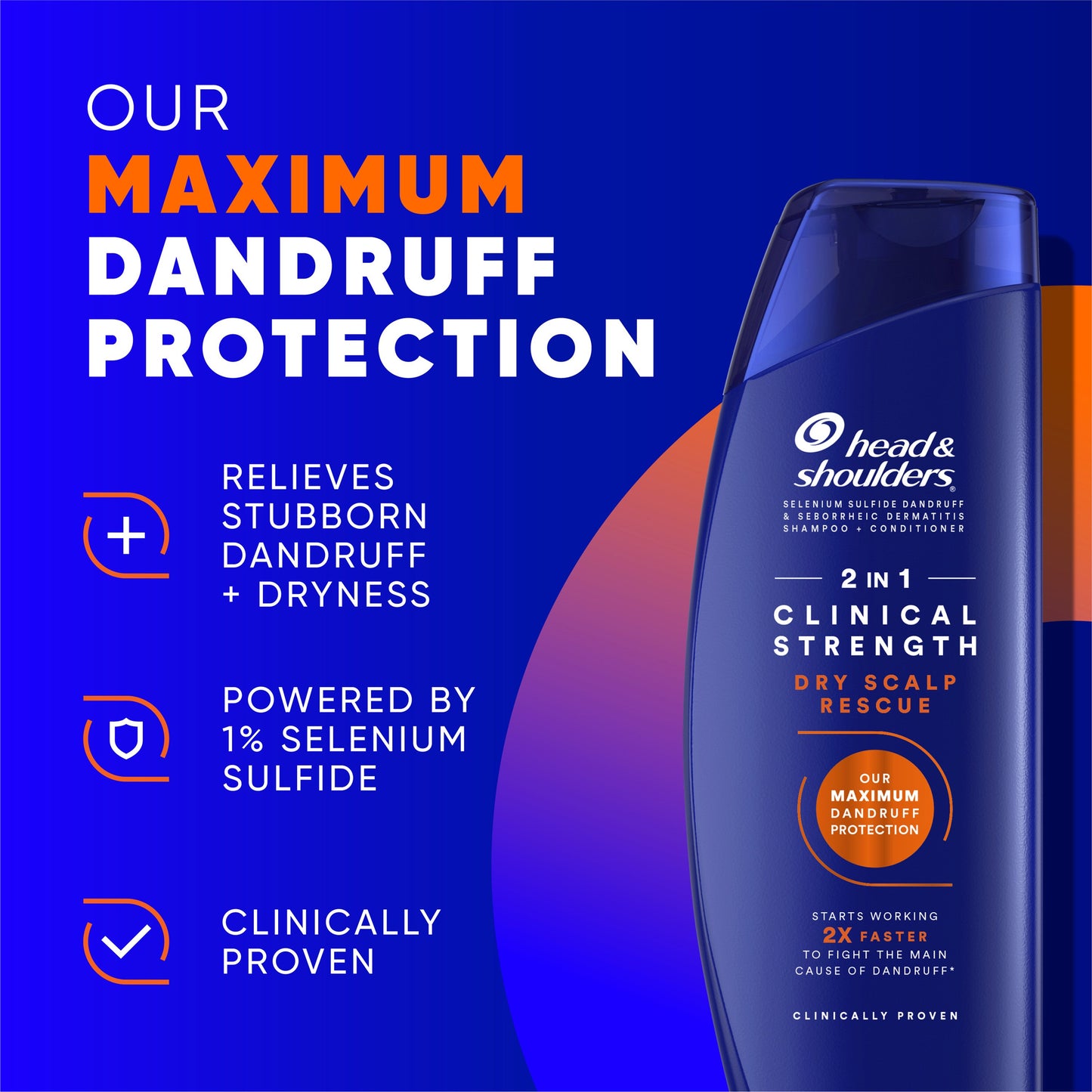 Head & Shoulders 2-in-1 Clinical Strength Dry Scalp Rescue Shampoo & Conditioner