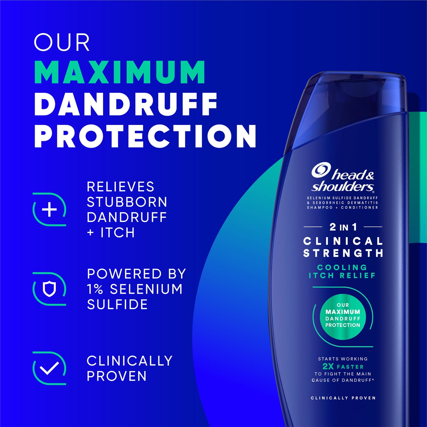 Head & Shoulders 2-in-1 Clinical Strength Cooling Itch Relief Shampoo & Conditioner