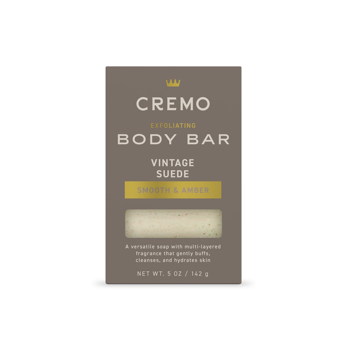 Cremo Exfoliating Body Bar - Vintage Suede