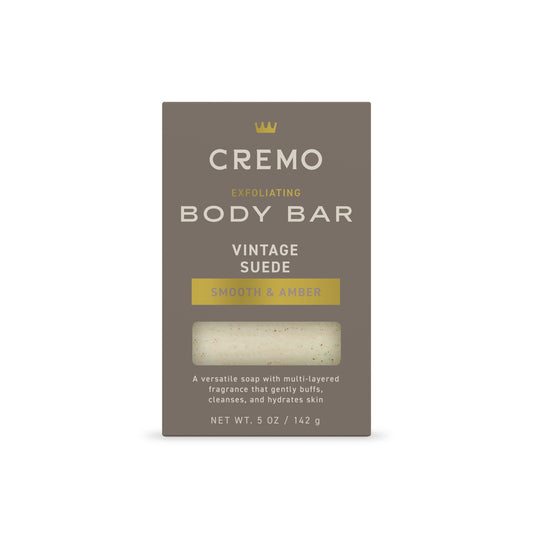 Cremo Exfoliating Body Bar - Vintage Suede