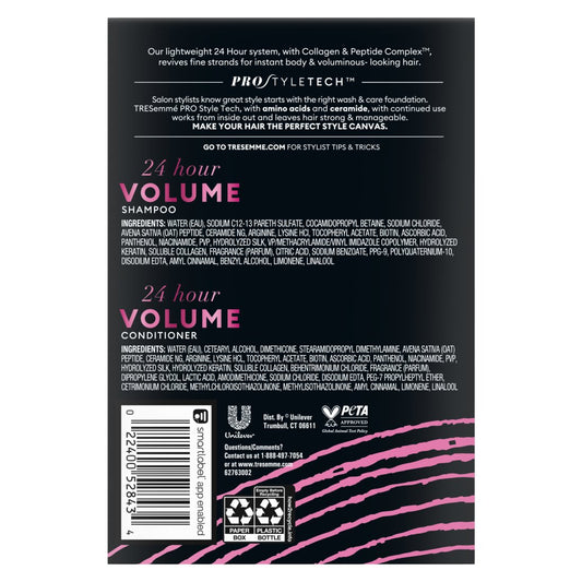 TRESemmé 24 Hour Volume Shampoo & Conditioner, 28 oz
