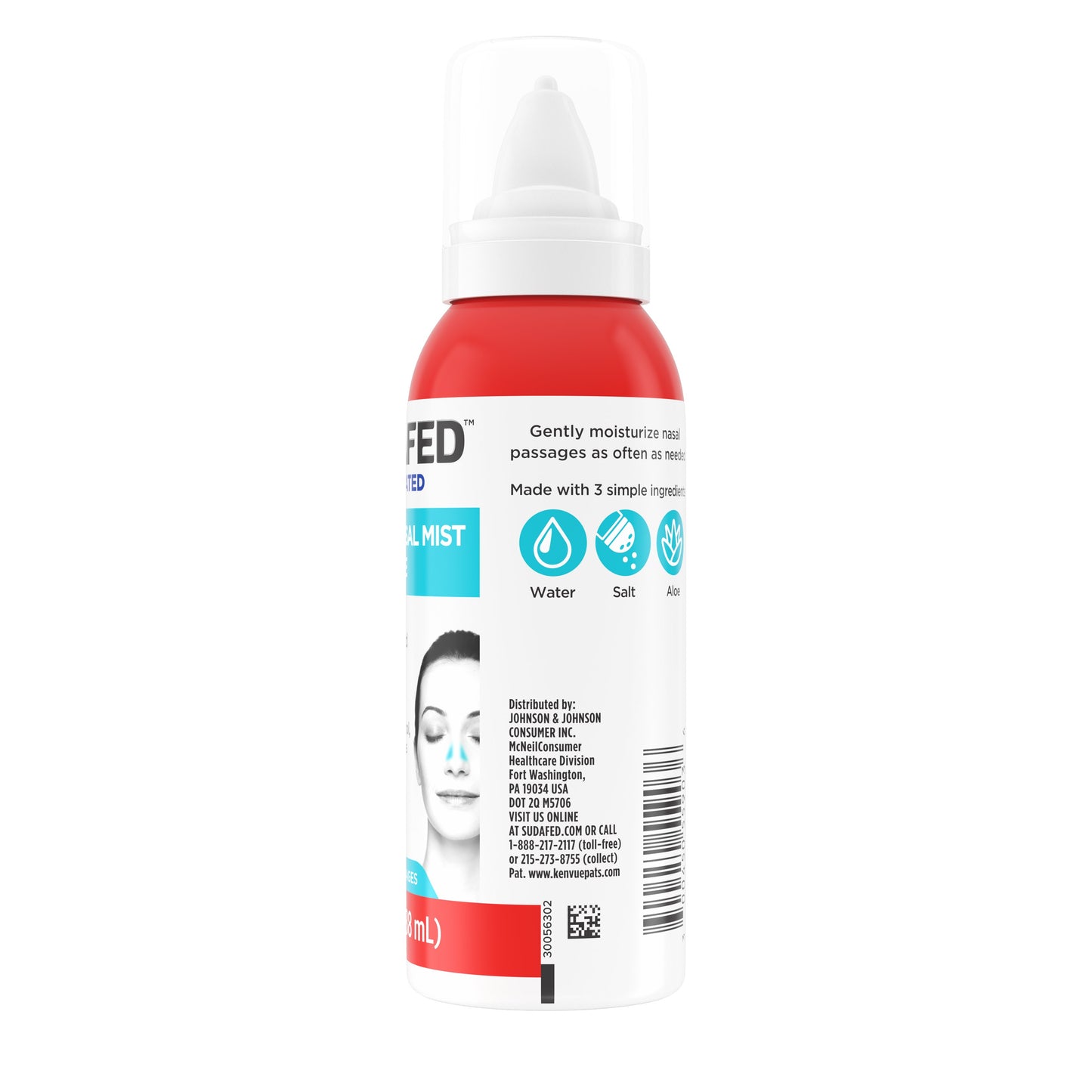 Sudafed Saline Nasal Mist With Aloe