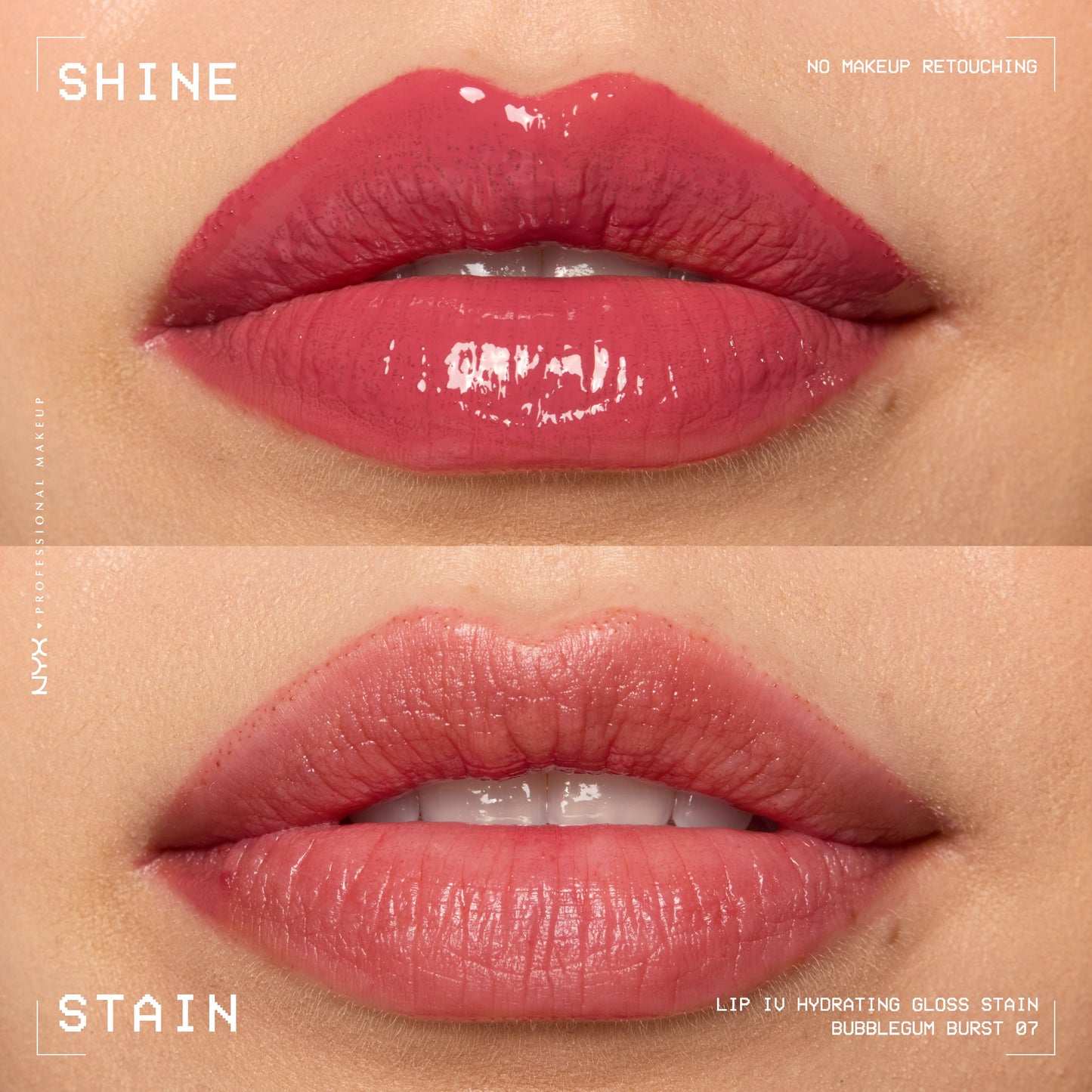 NYX Lip I.V. Hydrating Gloss Stain - Bubblegum Burst