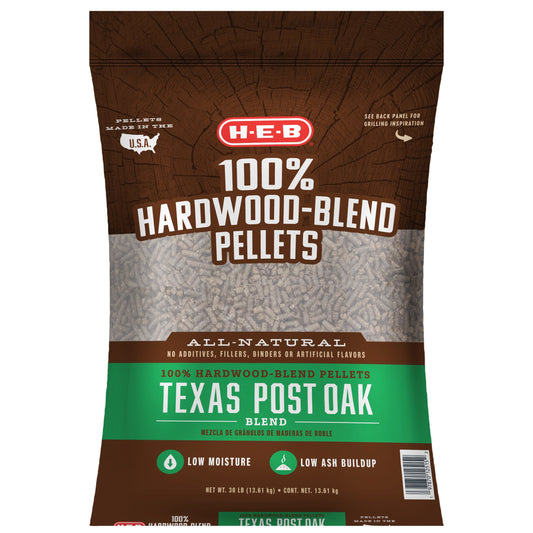H-E-B 100% Hardwood-Blend Pellets - Post Oak
