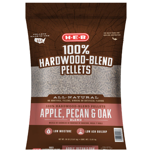 H-E-B 100% Hardwood-Blend Pellets - Apple Pecan & Oak