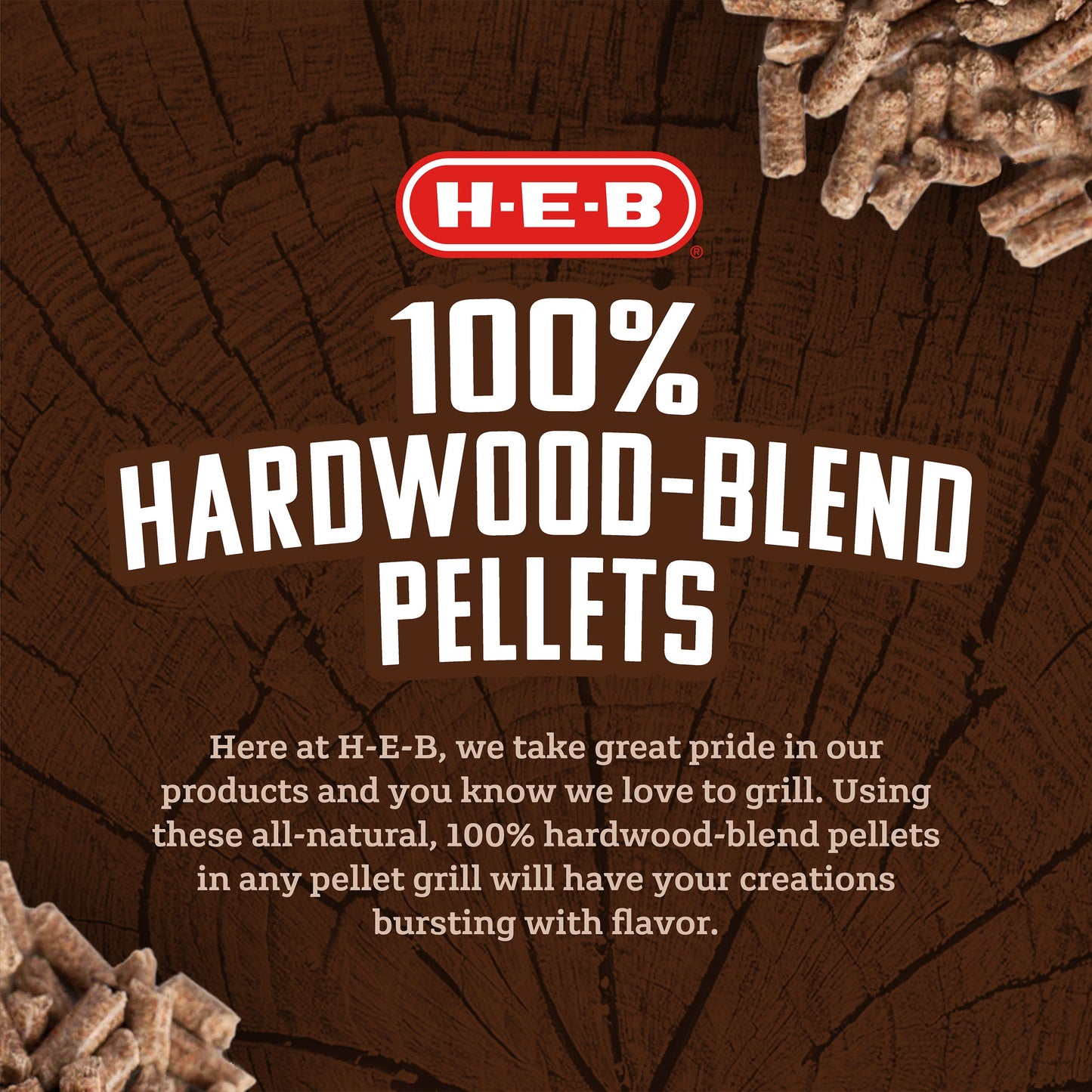 H-E-B 100% Hardwood-Blend Pellets - Texas Mesquite