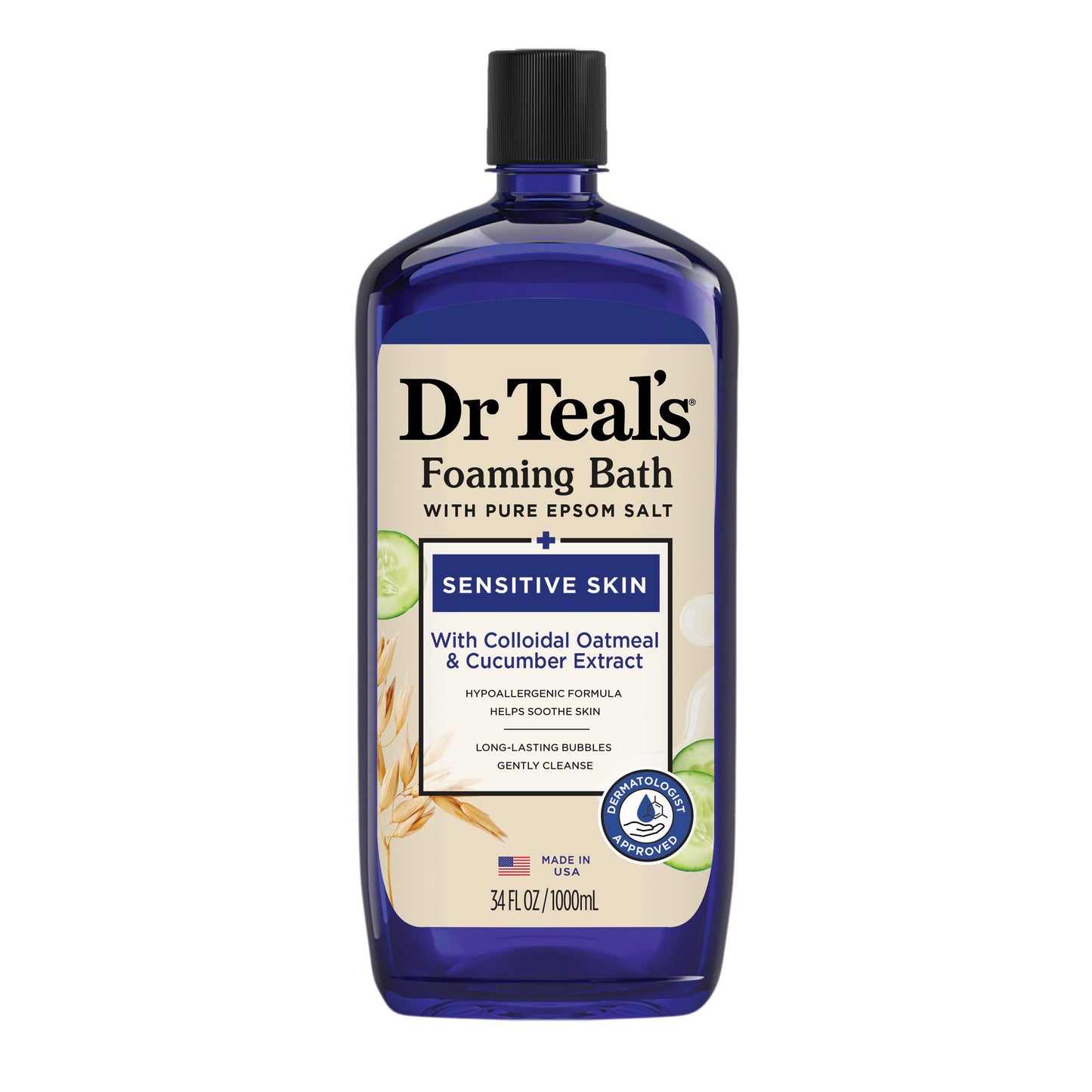 Dr Teal's Foaming Bath Pure Epsom Salt - Sensitive Skin