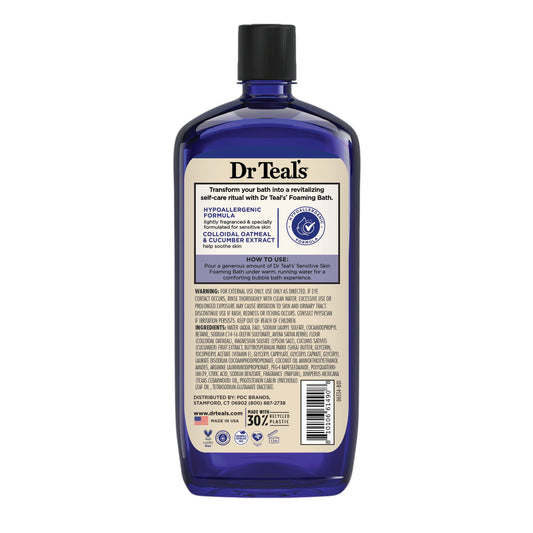 Dr Teal's Foaming Bath Pure Epsom Salt - Sensitive Skin