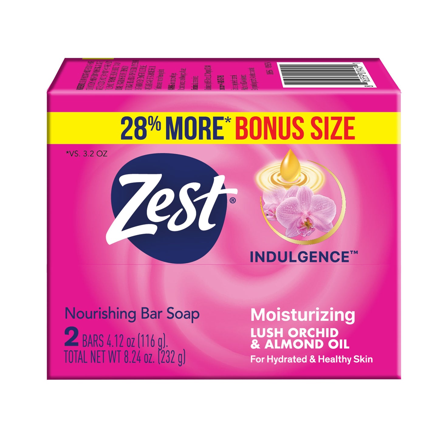 Zest Indulgence Nourshing Bar Soap - Orchid & Almond Oil