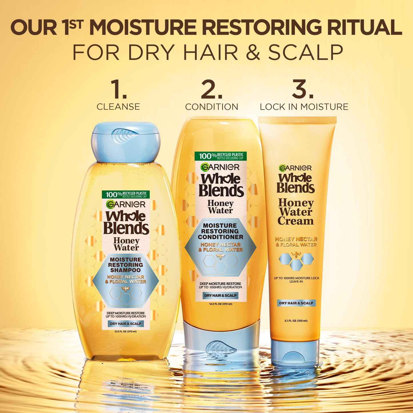 Garnier Whole Blends Honey Water Moisture Restoring Conditioner