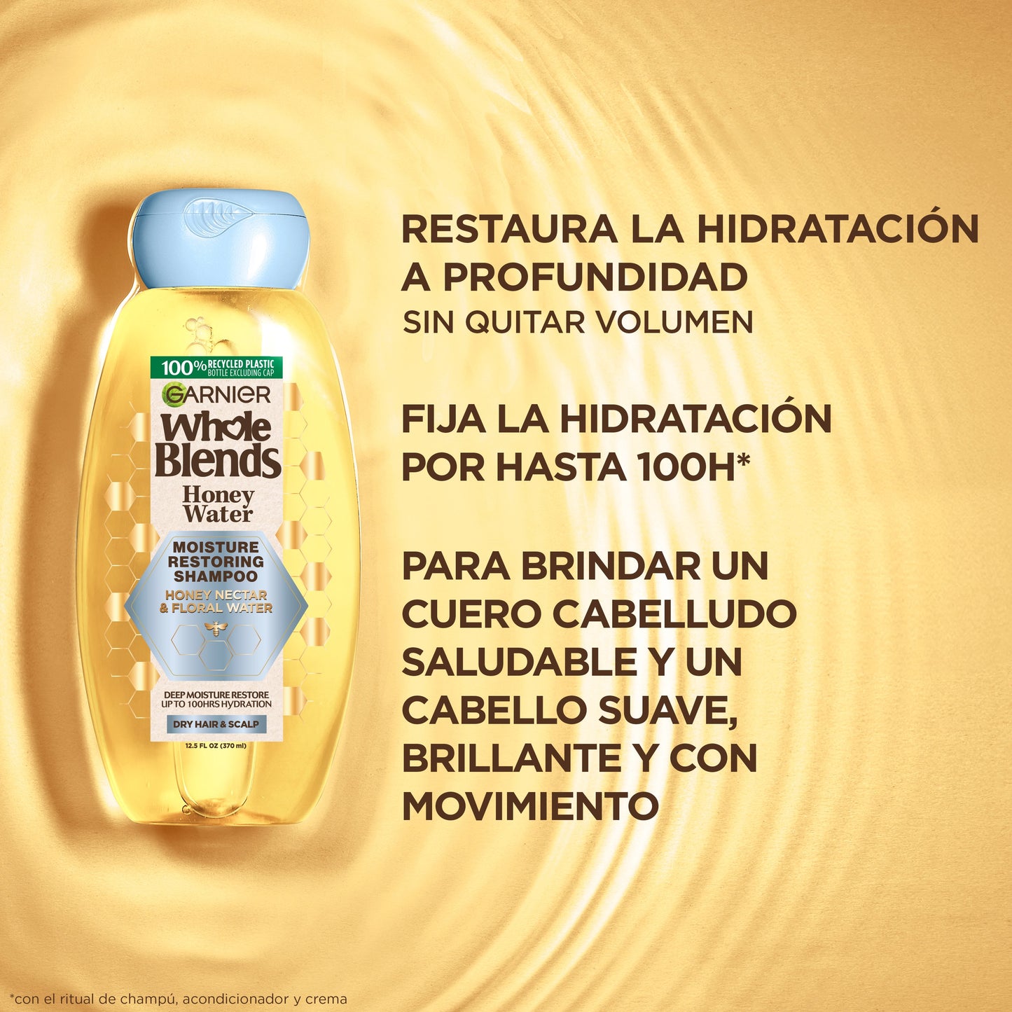 Garnier Whole Blends Honey Water Moisture Restoring Shampoo
