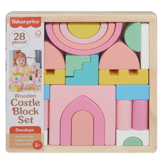 Fisher-Price Wooden Castle Block Set