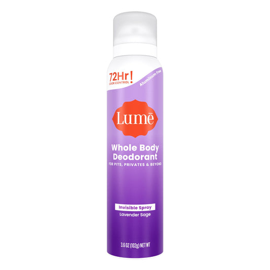 Lume Whole Body Aluminum Free Women's Invisible Spray Deodorant - Lavender Sage Scent