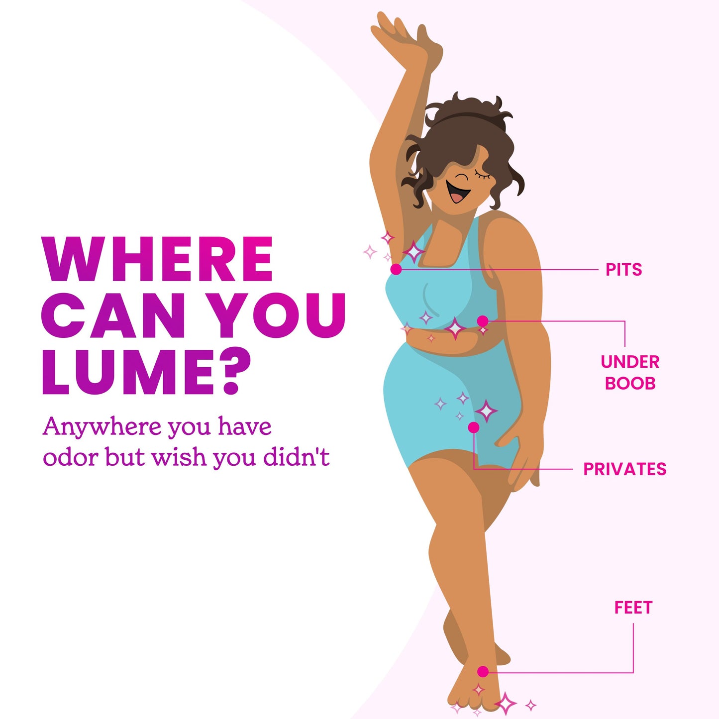 Lume Whole Body Aluminum Free Women's Invisible Spray Deodorant - Lavender Sage Scent