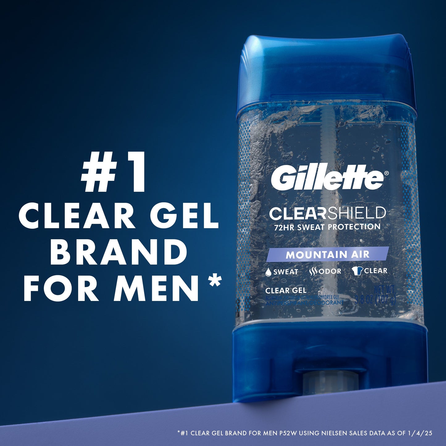Gillette Clear Shield Antiperspirant Deodorant - Mountain Air