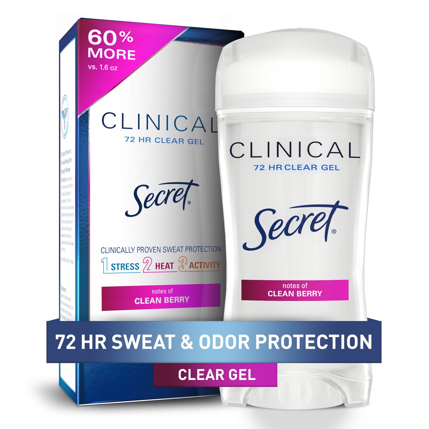 Secret Clinical Clear Gel Antiperspirant & Deodorant  - Clean Berry