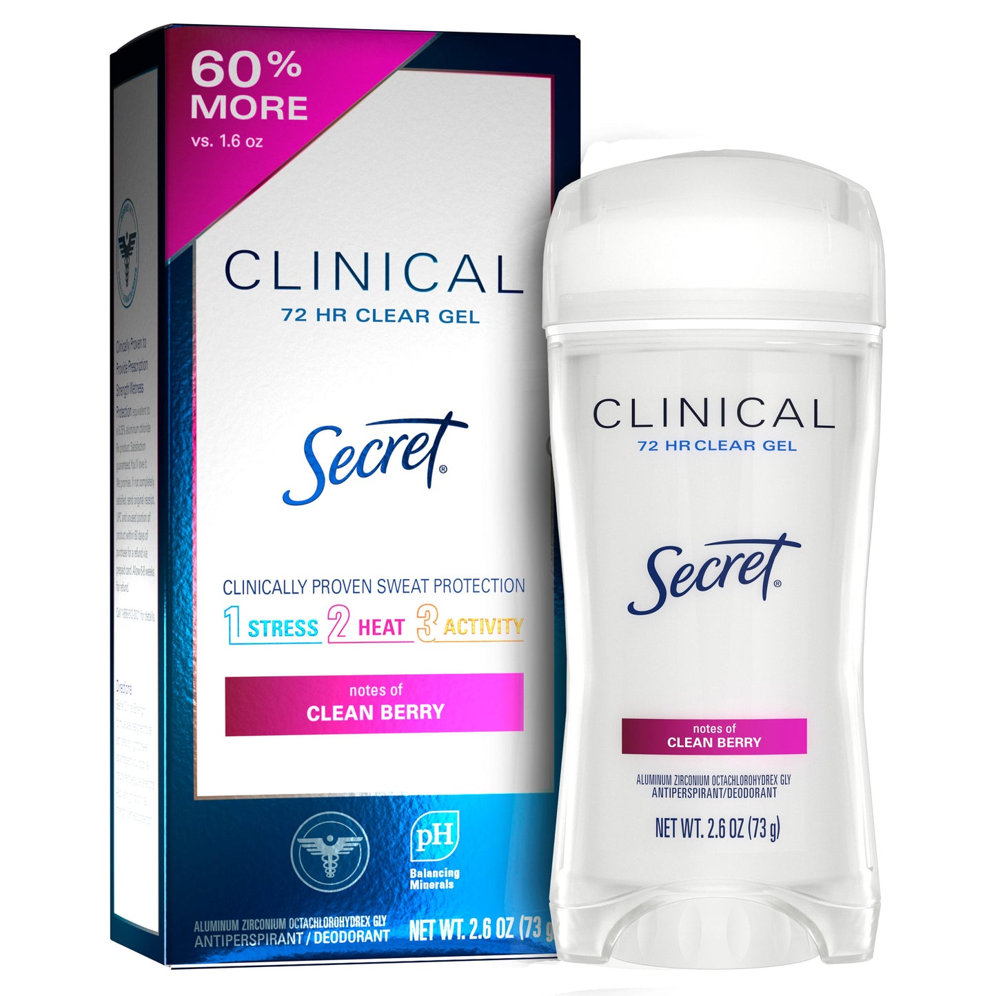 Secret Clinical Clear Gel Antiperspirant & Deodorant  - Clean Berry