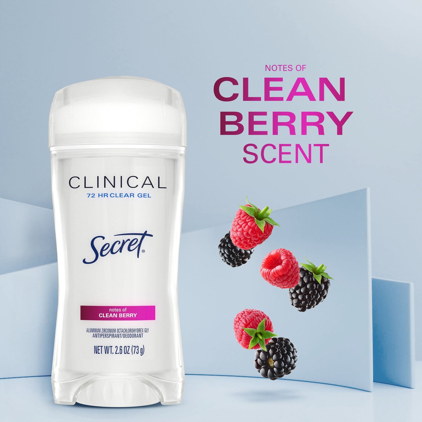 Secret Clinical Clear Gel Antiperspirant & Deodorant  - Clean Berry