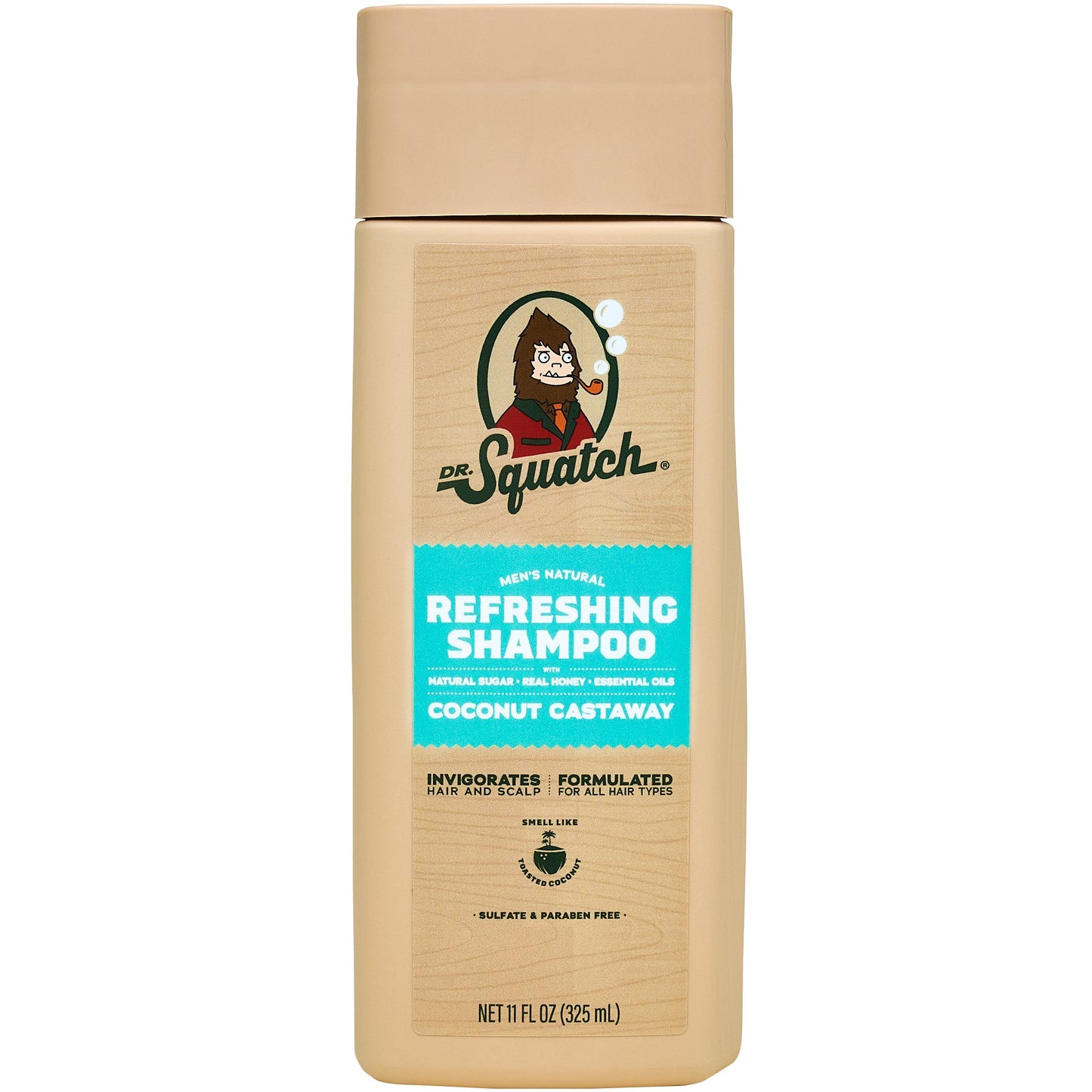 Dr. Squatch Men's Natural Refreshing Shampoo - Coconut Castaway