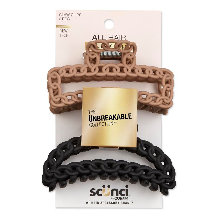Scunci Unbreakable Chain Claw Clips