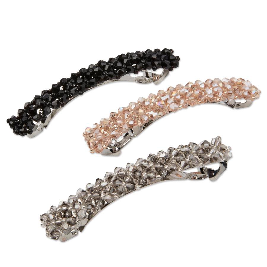 Scunci Beaded Barrettes