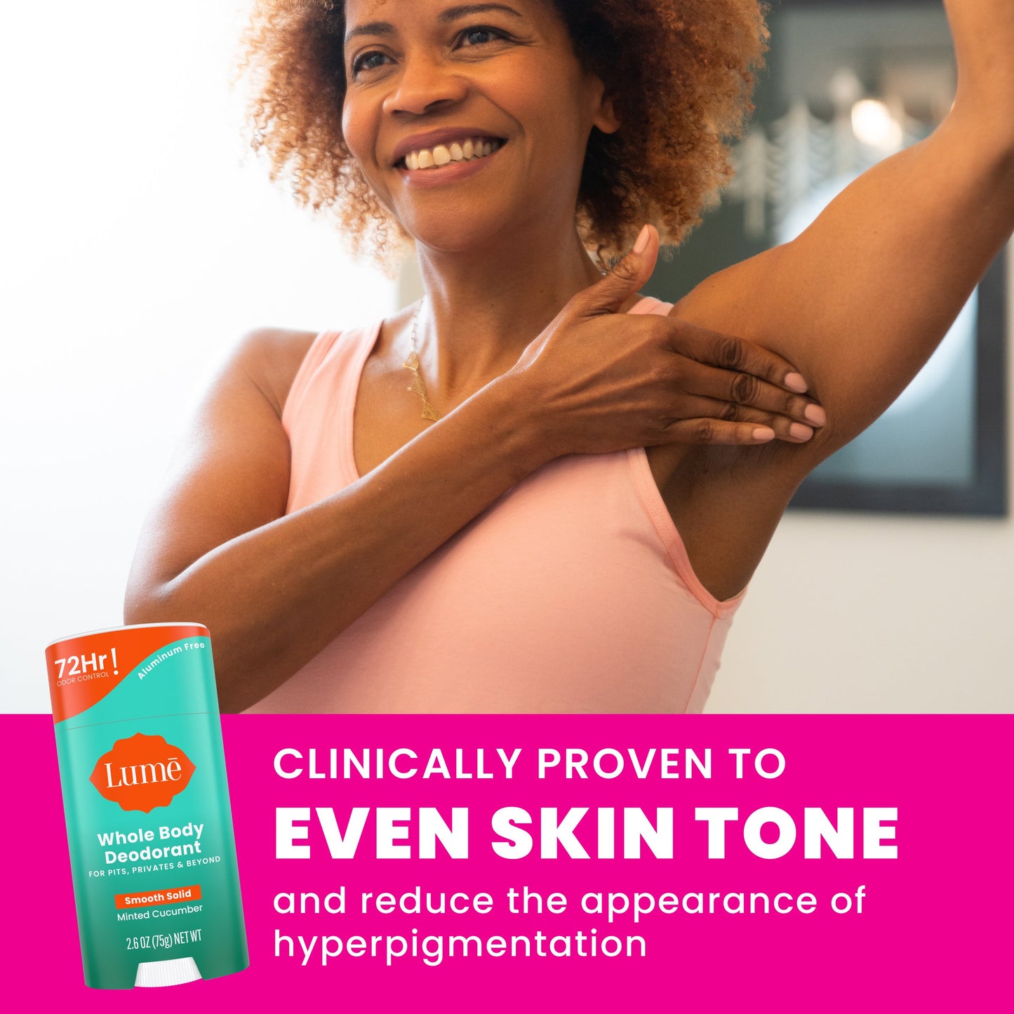 Lume Whole Body Aluminum Free Women's Solid Deodorant - Minted Cucumber