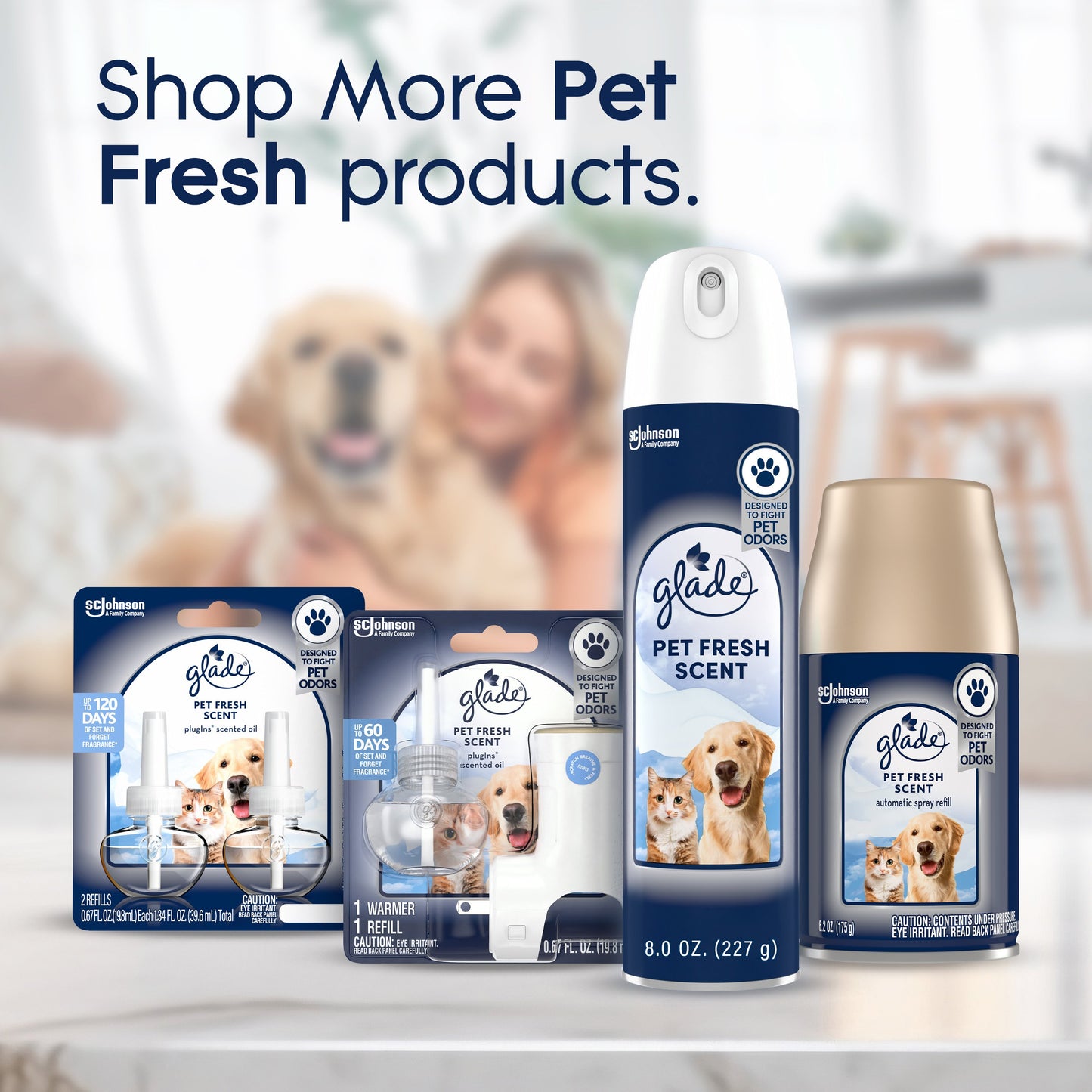 Glade Pet Fresh Scent Spray Air Freshener