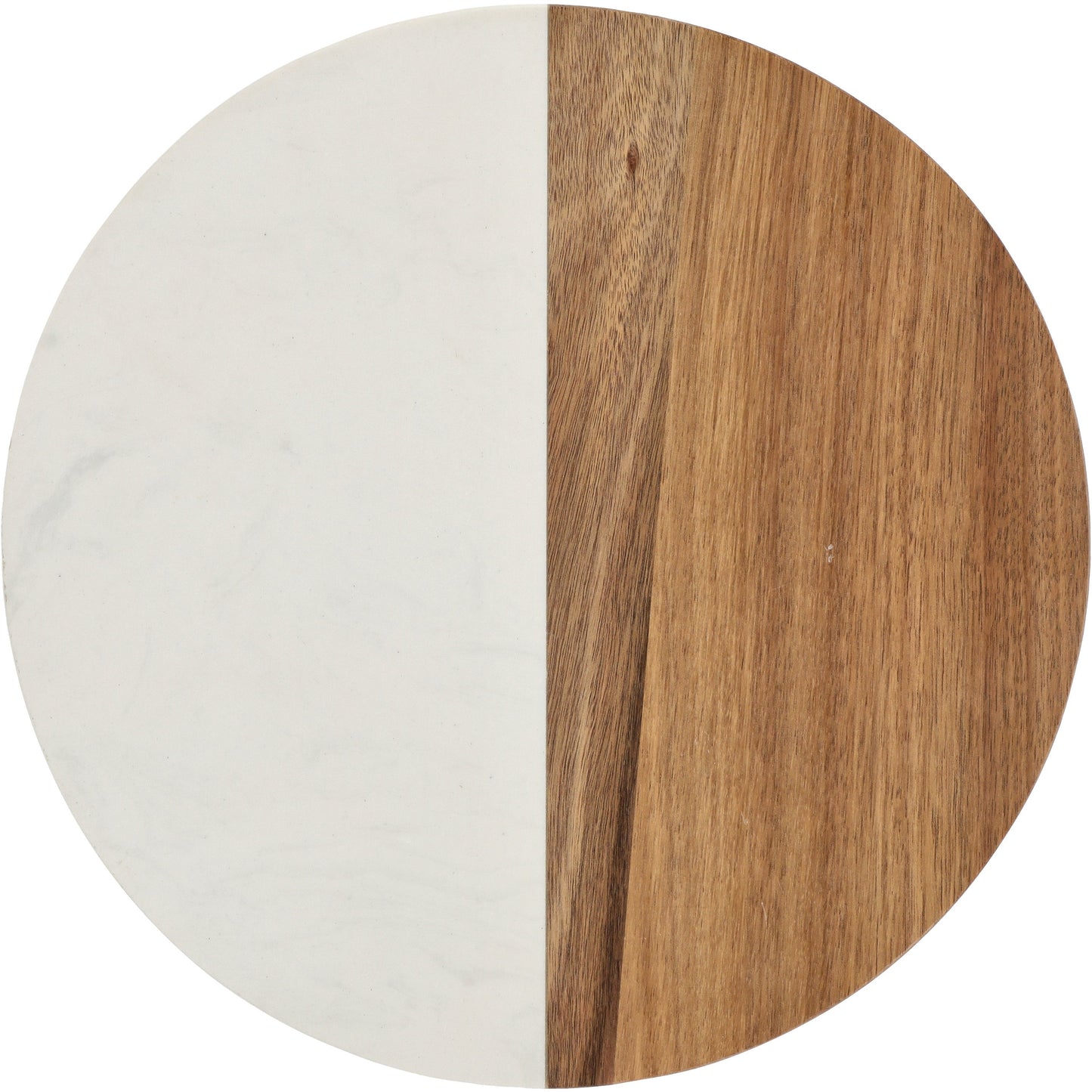 our goods Round Marble & Wood Charcuterie Board